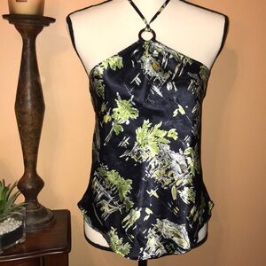 Silk halter top